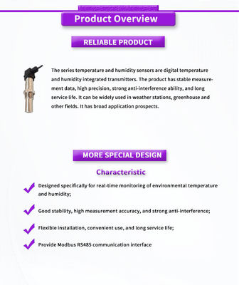 UNIVO UBPT100 High Precision Digital Temperature  humidity integrated sensor for Meteorological Stations and Greenhouses