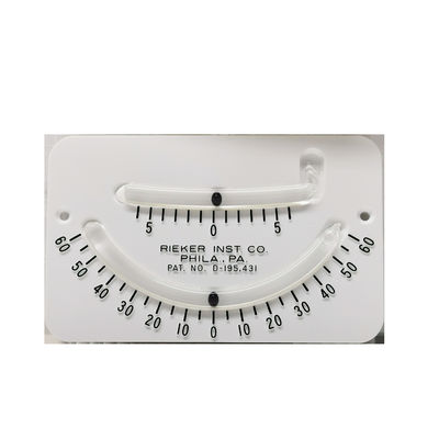 Rieker 2056Y 60° Precision Inclinometer Glass Tube 100% Polycarbonate Case Material