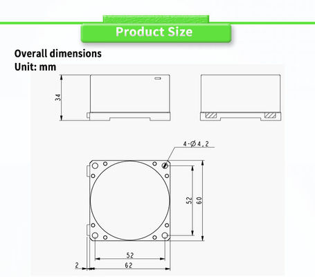 OEM Support UNIVO UBTMT200Y Three-Axis Stable Platform with MEMS Gyroscope Fog Sensor