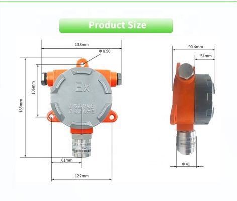 UBOC-WAC01 Y RS485 Explosion Proof Gas Detector For Accurate Oxygen Measurement