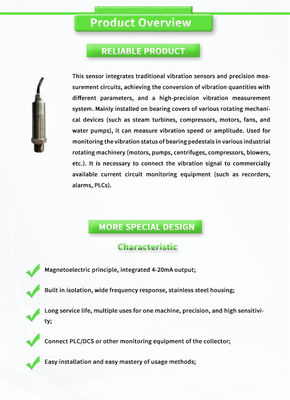Maximum Vibration 2000g UBZD2000Y Vibration Transmitters For Rotating Machinery